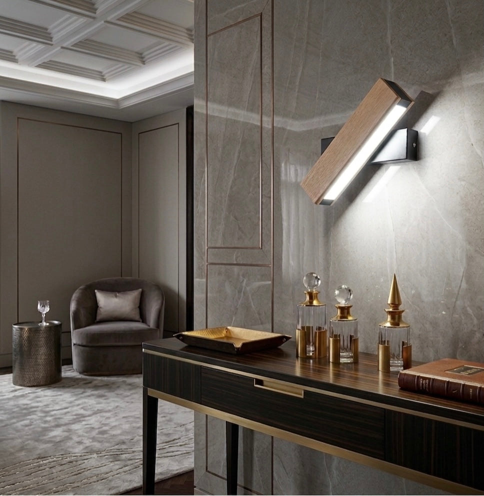 Aero Wooden LED Wall Lamp | Homio Lumina