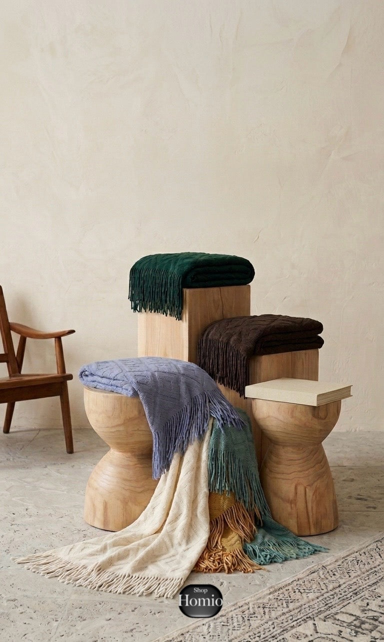 Aurelyn Jacquard Knit Throw | Homio Somna
