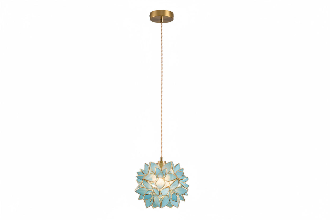 Veda Glass Flower Chandelier | Homio Lumina