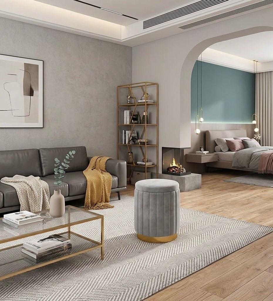 Luna Stool Seat with Lift-Top Storage | Homio Domus